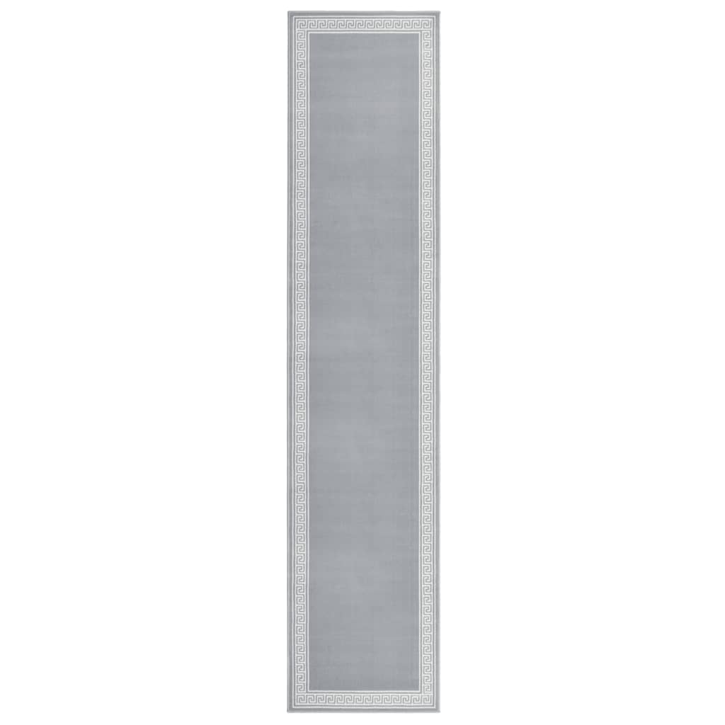 vidaXL Tapijtloper 60x200 cm BCF grijs met motief