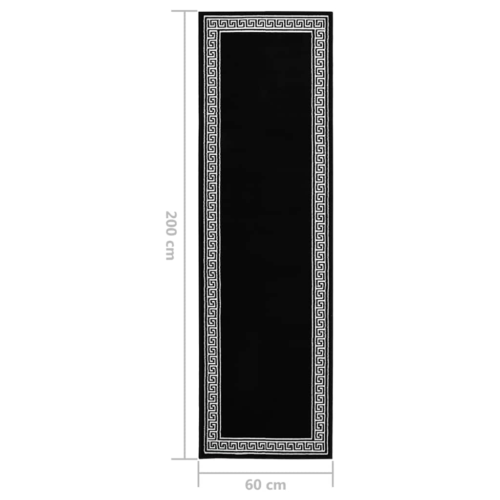 vidaXL Tapijtloper 60x200 cm BCF grijs met motief