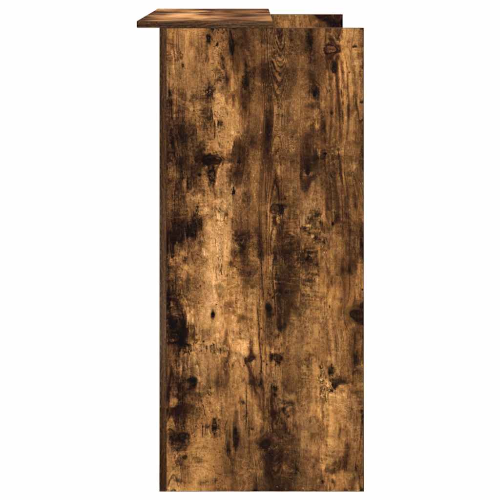 vidaXL Receptiebalie 100x50x103,5 cm bewerkt hout gerookt eikenkleurig