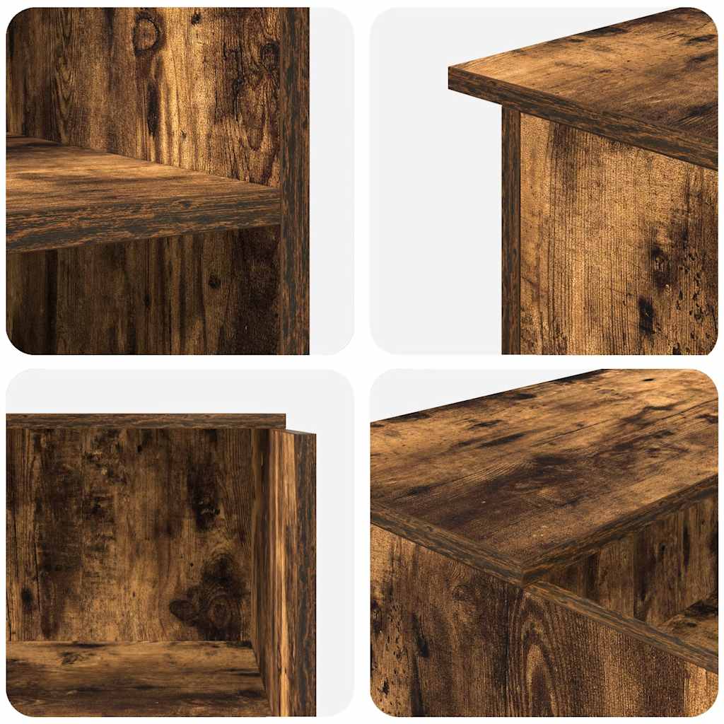 vidaXL Receptiebalie 100x50x103,5 cm bewerkt hout gerookt eikenkleurig