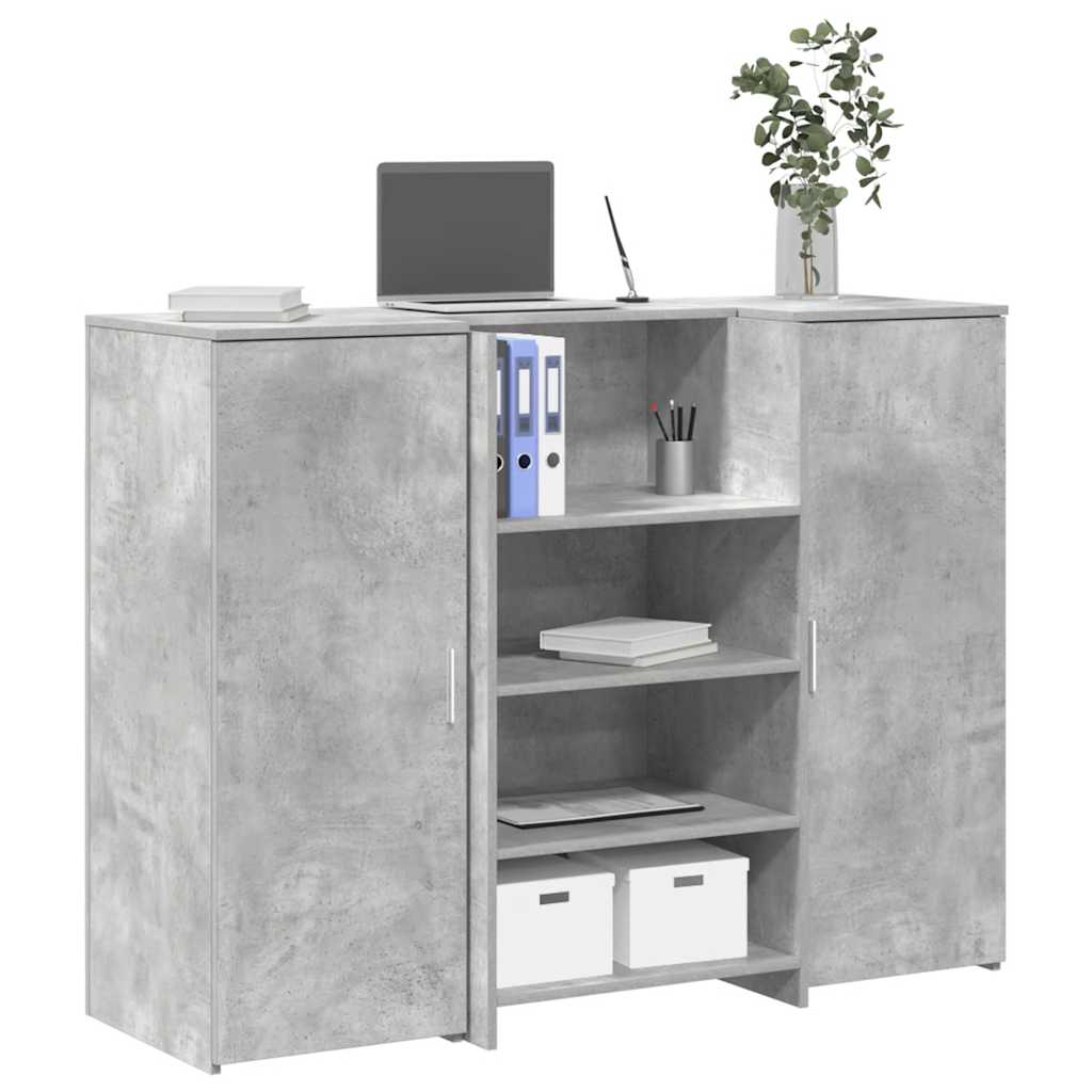 vidaXL Receptiebalie 155x50x103,5 cm bewerkt hout sonoma eikenkleurig
