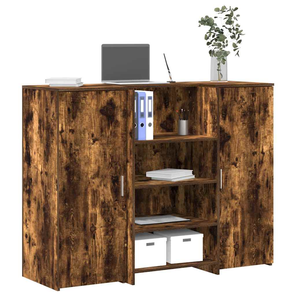 vidaXL Receptiebalie 155x50x103,5 cm bewerkt hout sonoma eikenkleurig