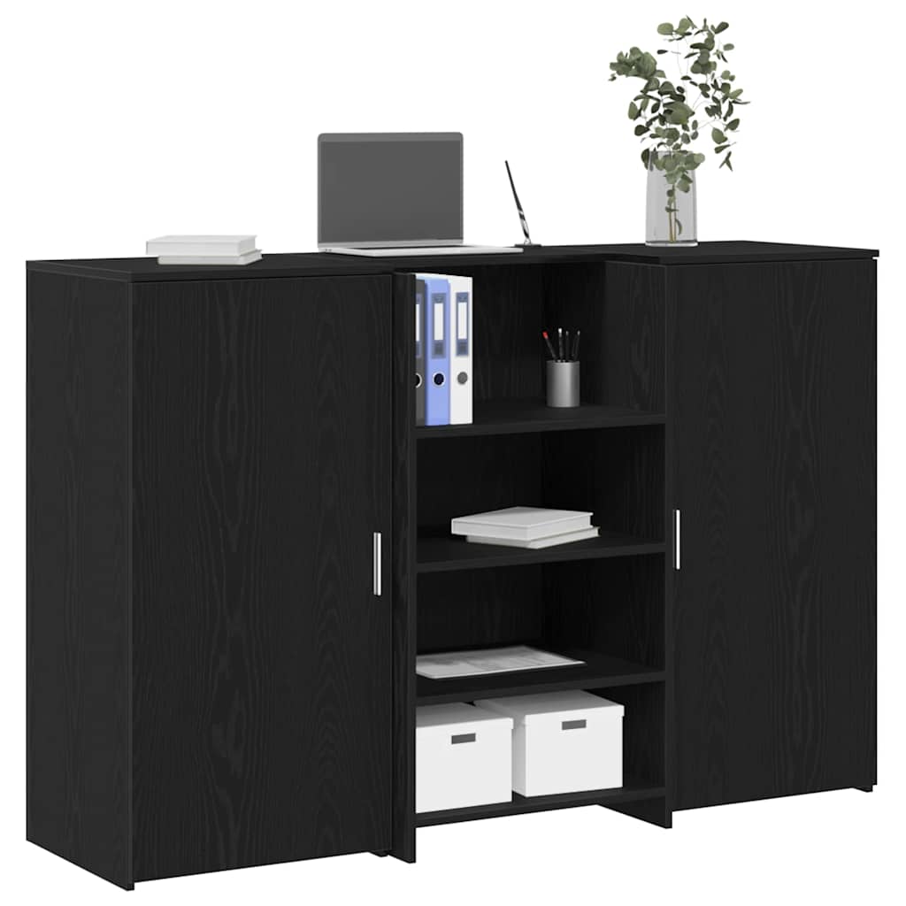 vidaXL Receptiebalie 155x50x103,5 cm bewerkt hout sonoma eikenkleurig