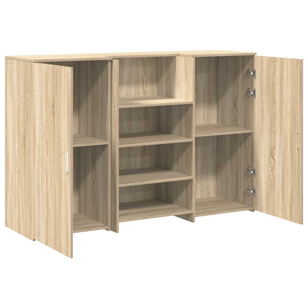vidaXL Receptiebalie 155x50x103,5 cm bewerkt hout sonoma eikenkleurig