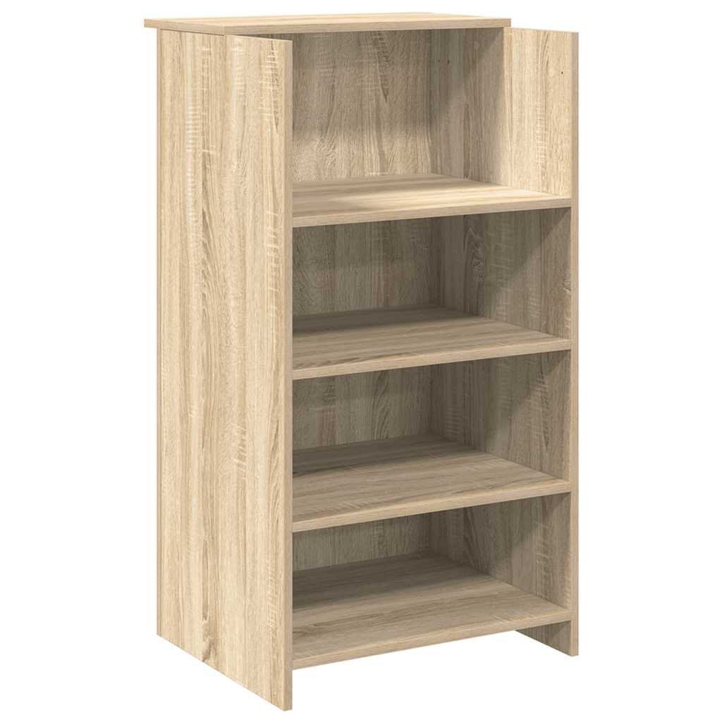 vidaXL Receptiebalie 155x50x103,5 cm bewerkt hout sonoma eikenkleurig