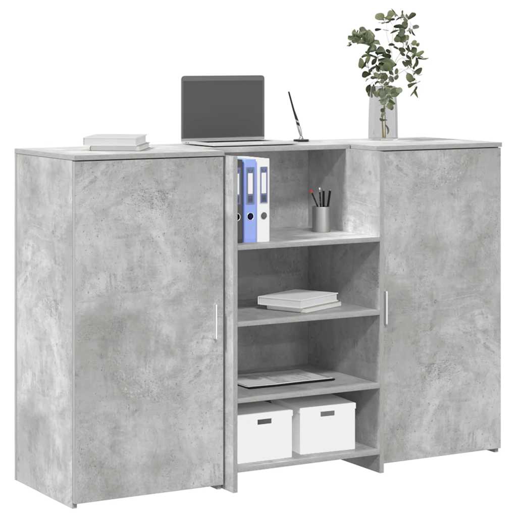 vidaXL Receptiebalie 155x50x103,5 cm bewerkt hout sonoma eikenkleurig
