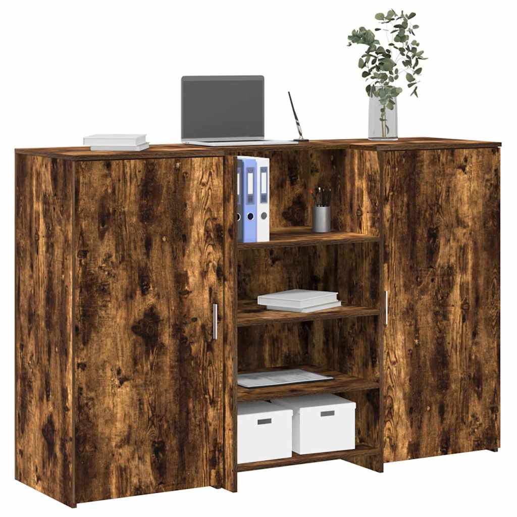 vidaXL Receptiebalie 155x50x103,5 cm bewerkt hout sonoma eikenkleurig