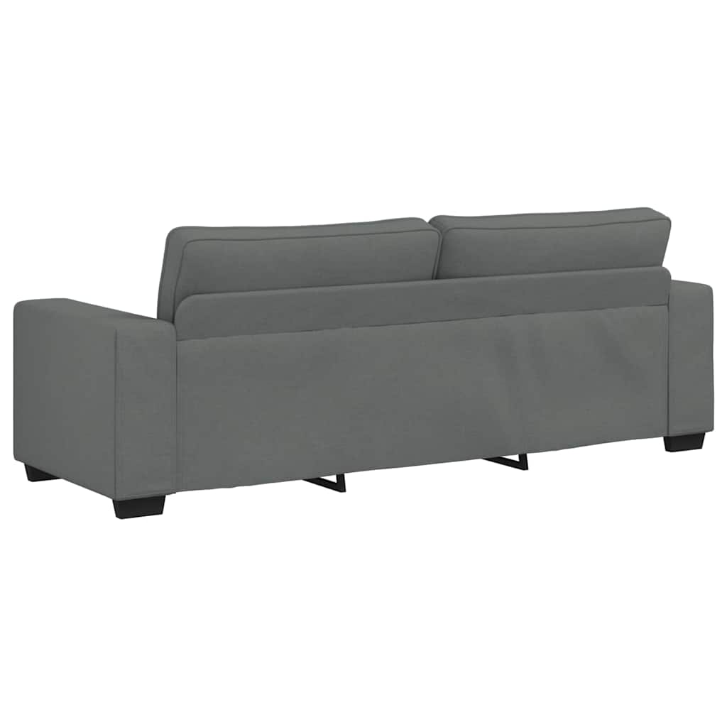 vidaXL 3-delige Loungeset met kussens stof lichtgrijs