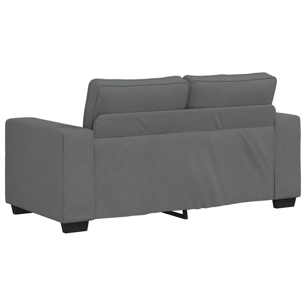 vidaXL 3-delige Loungeset met kussens stof lichtgrijs