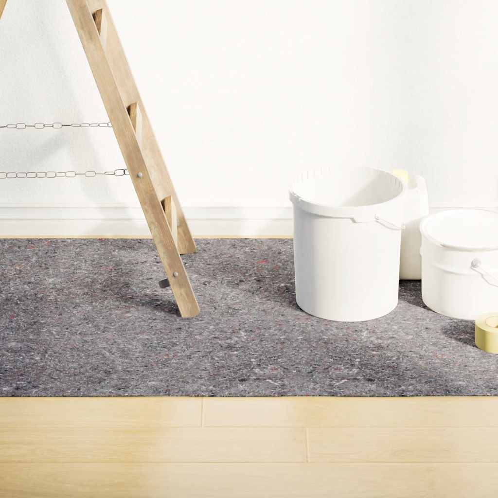vidaXL Antislip schildersvlies 2 st 5055 cm 220 g/m² grijs - Aashly