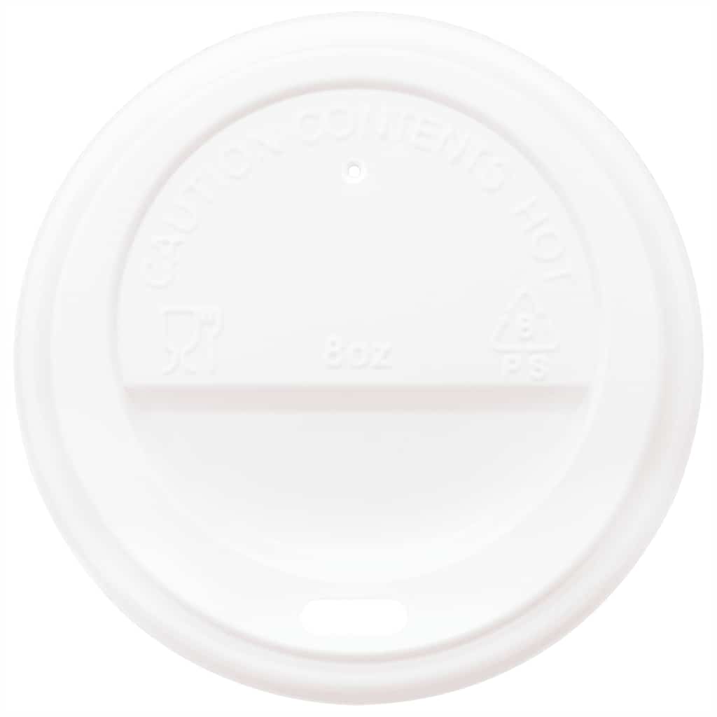 vidaXL Paper Coffee Cups with Lids 1000 pcs 12oz 300 ml