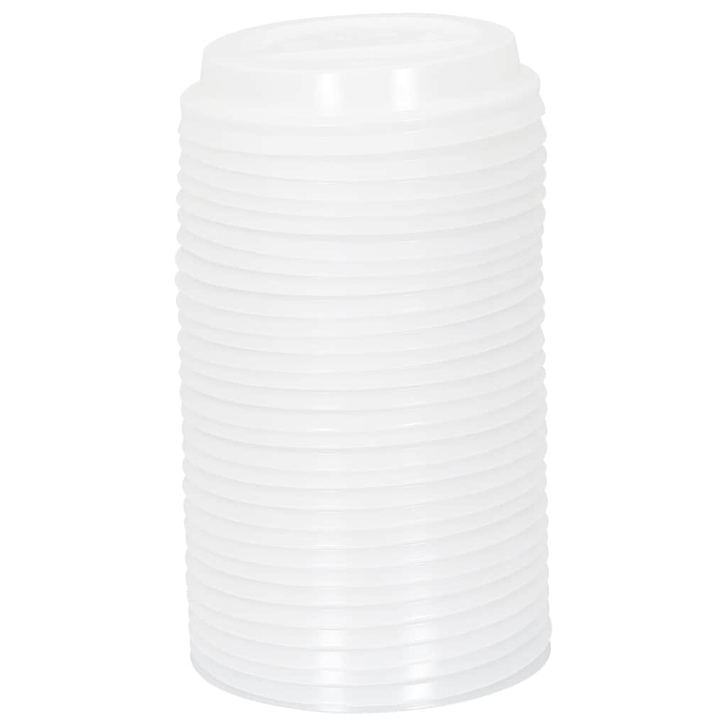 vidaXL Papieren koffiekopjes met deksel 1000 st 8oz 200 ml