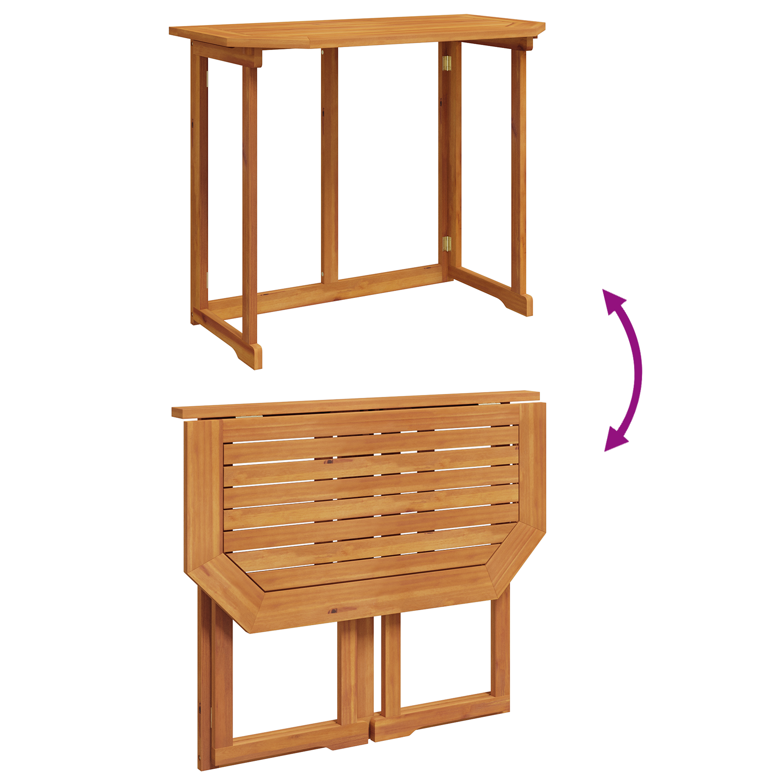 vidaXL 4-delige tuin eetset - Massief acaciahout