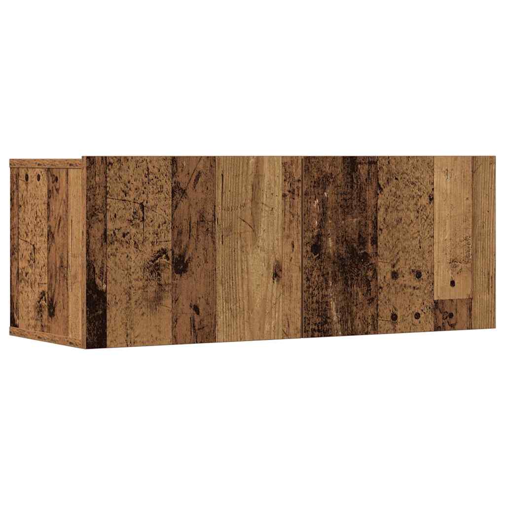 vidaXL 7-delig Tv-meubelset wandmontage bewerkt hout artisanaal eiken - Aashly