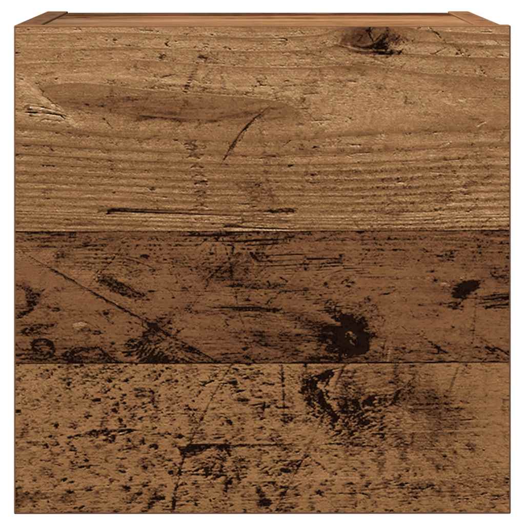 vidaXL 7-delig Tv-meubelset wandmontage bewerkt hout artisanaal eiken - Aashly