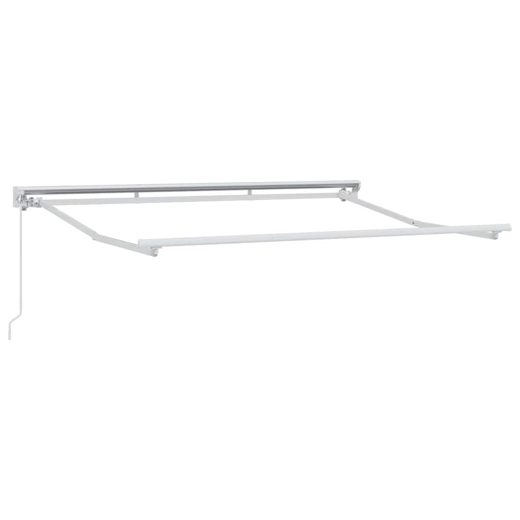 vidaXL Automatische Uittrekbare Zonwering in Geel en Wit, 300 x 200 cm