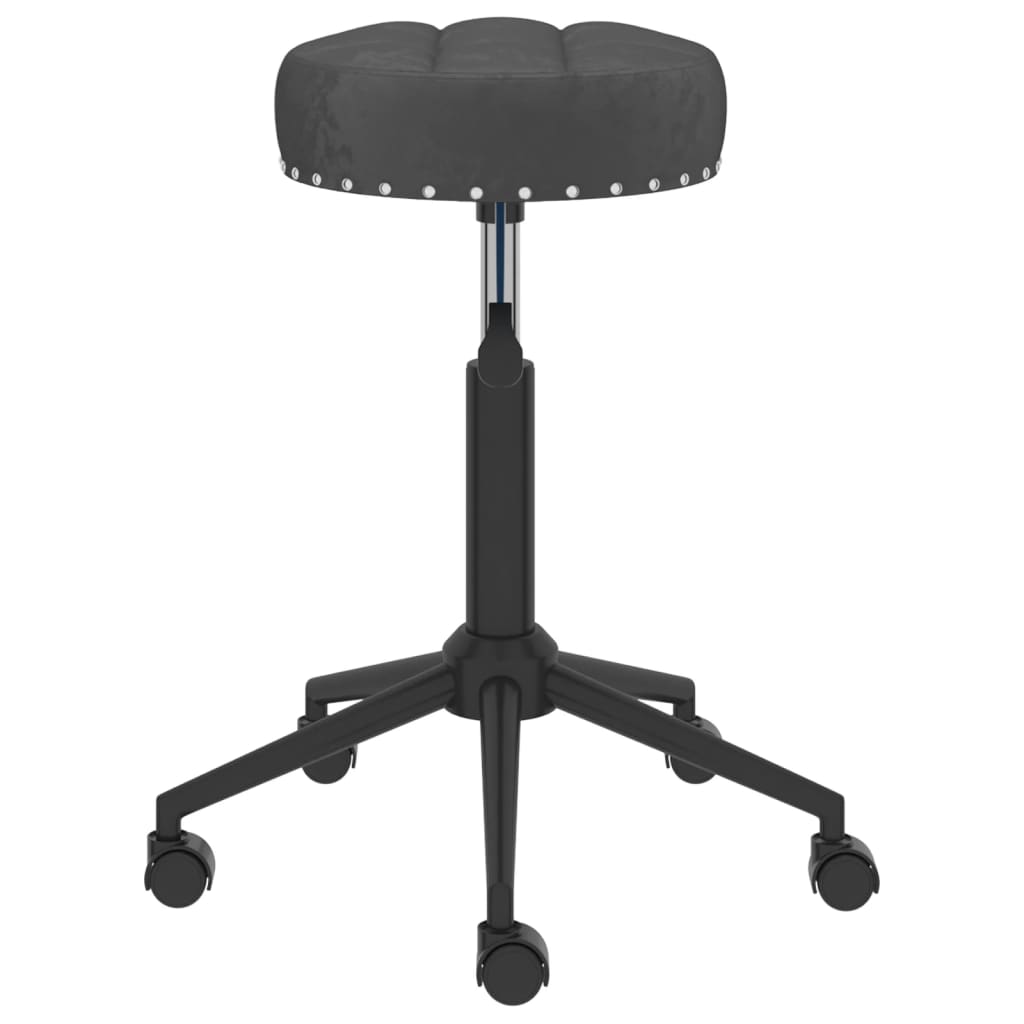 vidaXL Eetkamerstoelen 2 st draaibaar fluweel zwart