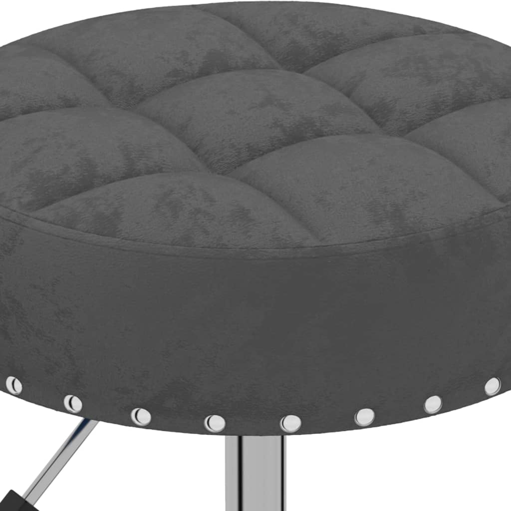 vidaXL Eetkamerstoelen 2 st draaibaar fluweel zwart