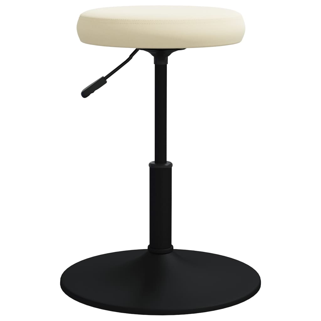 vidaXL Eetkamerstoelen 2 st fluweel crèmekleurig
