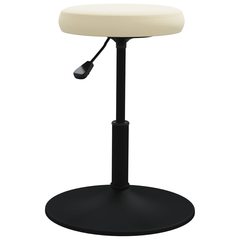 vidaXL Eetkamerstoelen 2 st fluweel crèmekleurig