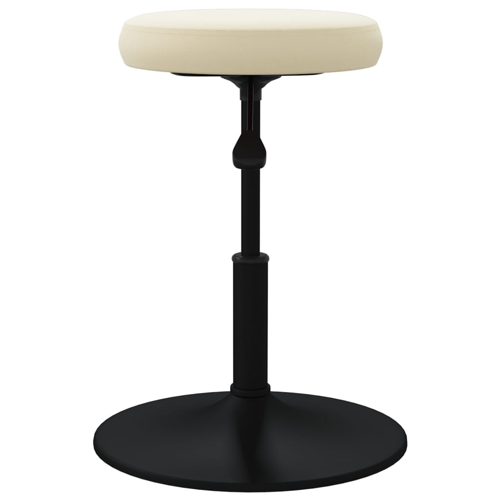 vidaXL Eetkamerstoelen 2 st fluweel crèmekleurig