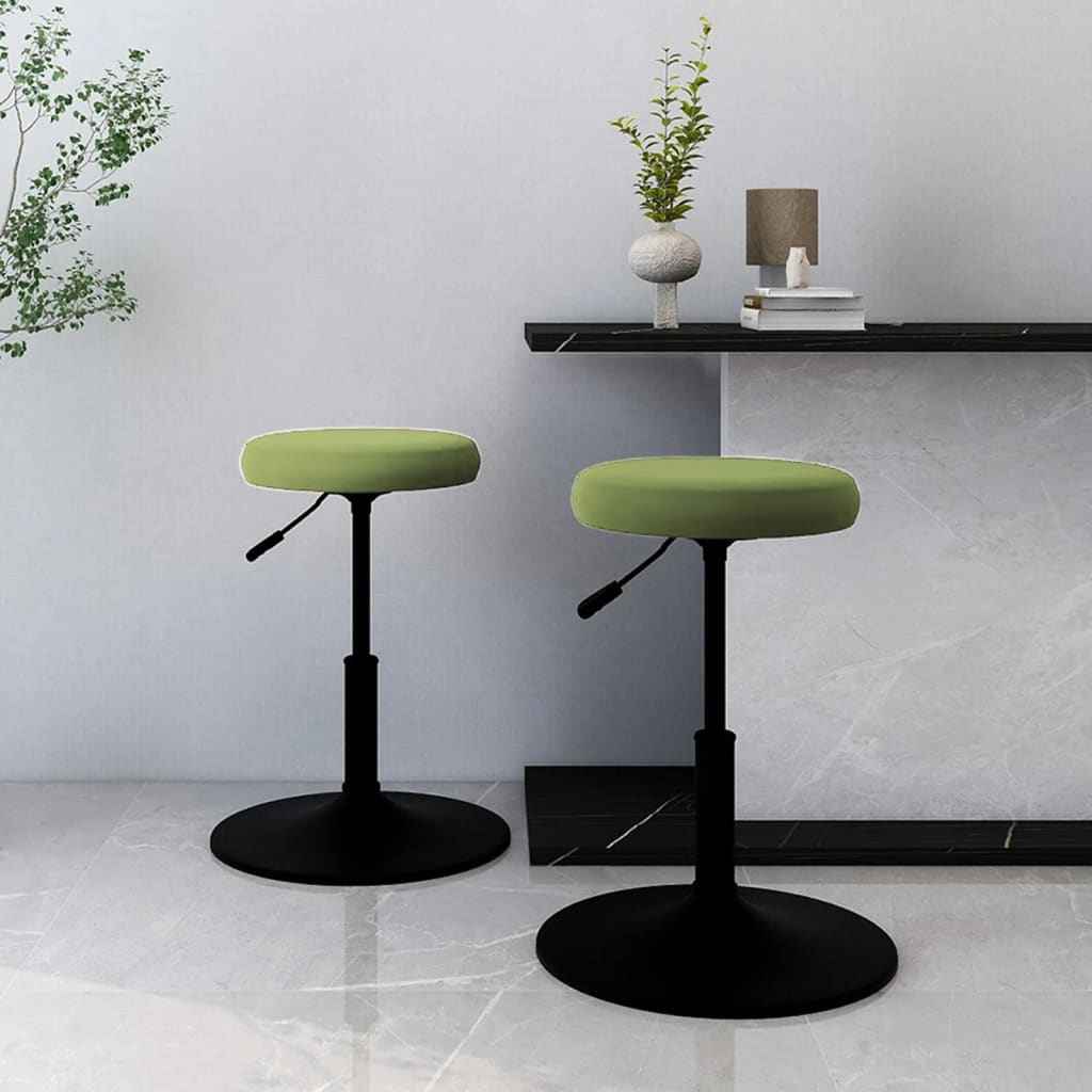 vidaXL Eetkamerstoelen 2 st fluweel crèmekleurig