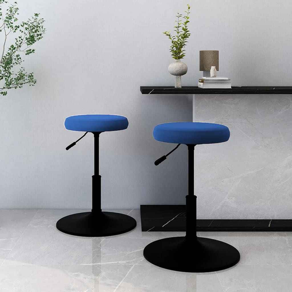 vidaXL Eetkamerstoelen 2 st fluweel crèmekleurig