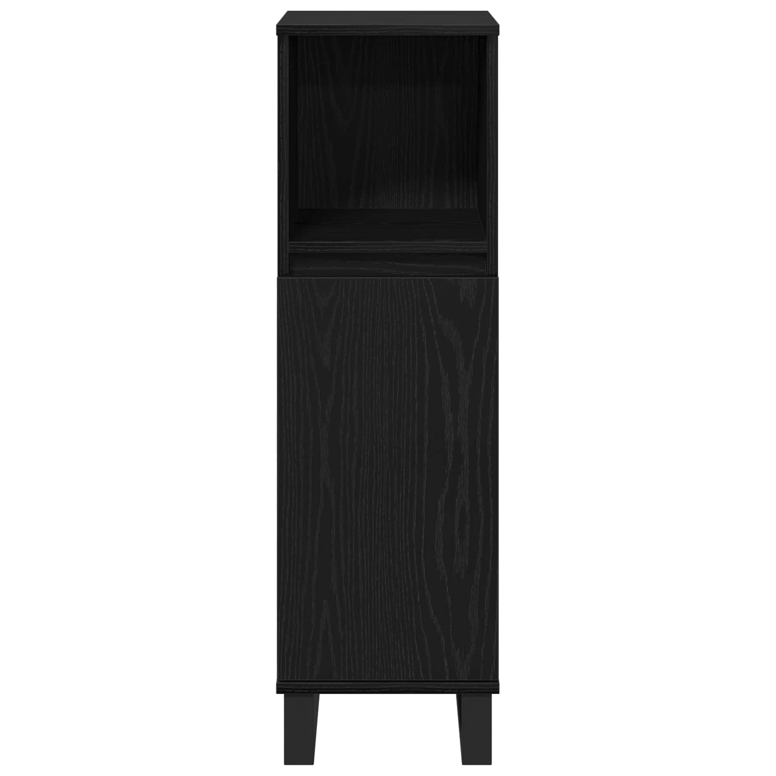 vidaXL 3-delige badkamermeubelset zwart eiken gefabriceerd hout
