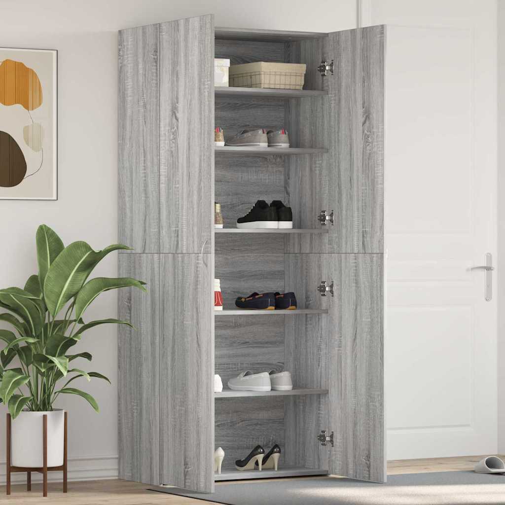 vidaXL Schoenenkast 30x35x100 cm bewerkt hout wit vidaXL Schoenenkast 30x35x100 cm bewerkt hout wit