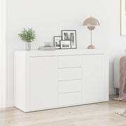 vidaXL Witte Dressoir Wit Hout 120 x 36 x 69 cm Opslag Witte Dressoir