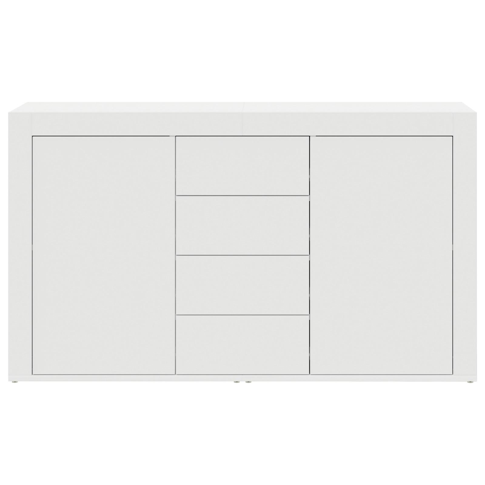 vidaXL Witte Dressoir Wit Hout 120 x 36 x 69 cm Opslag Witte Dressoir