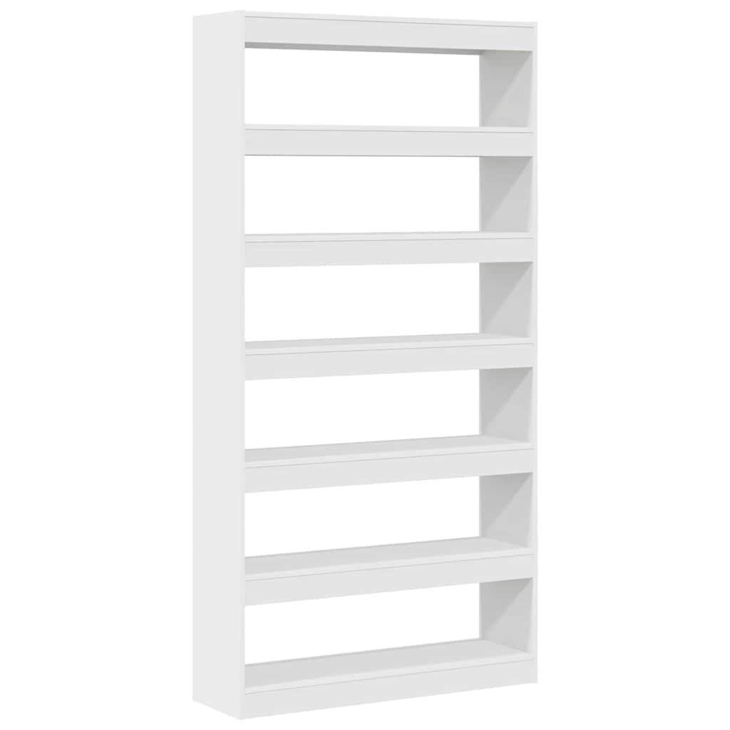 vidaXL Witte Boekenplank Wit Bewerkt hout 100 x 30 x 198 cm Planken