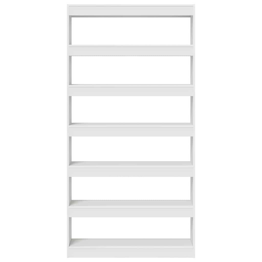 vidaXL Witte Boekenplank Wit Bewerkt hout 100 x 30 x 198 cm Planken