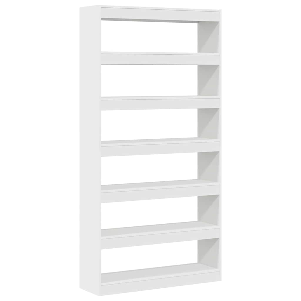 vidaXL Witte Boekenplank Wit Bewerkt hout 100 x 30 x 198 cm Planken