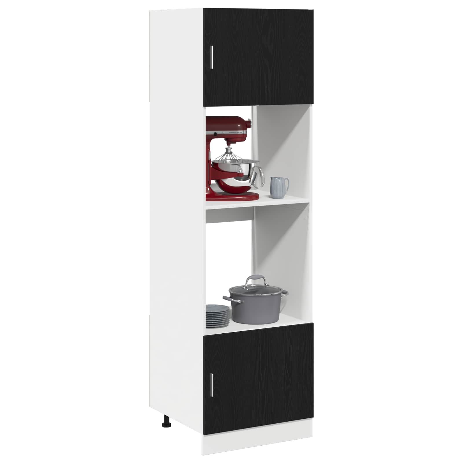 vidaXL Hangkast Lyon 60x31x40 cm bewerkt hout hoogglans wit