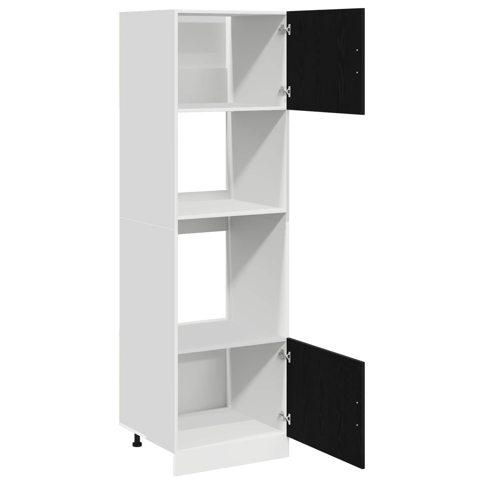 vidaXL Hangkast Lyon 60x31x40 cm bewerkt hout hoogglans wit