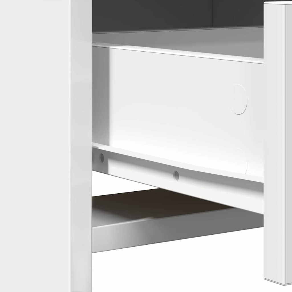 vidaXL 2-delige kaptafelset met LED - Wit Geengineerd Hout