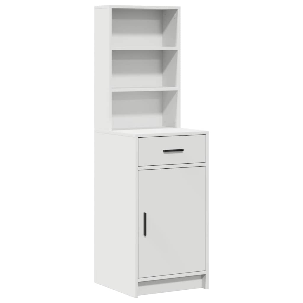 vidaXL 3-delige Kaptafel Set Wit Gelaagd Hout
