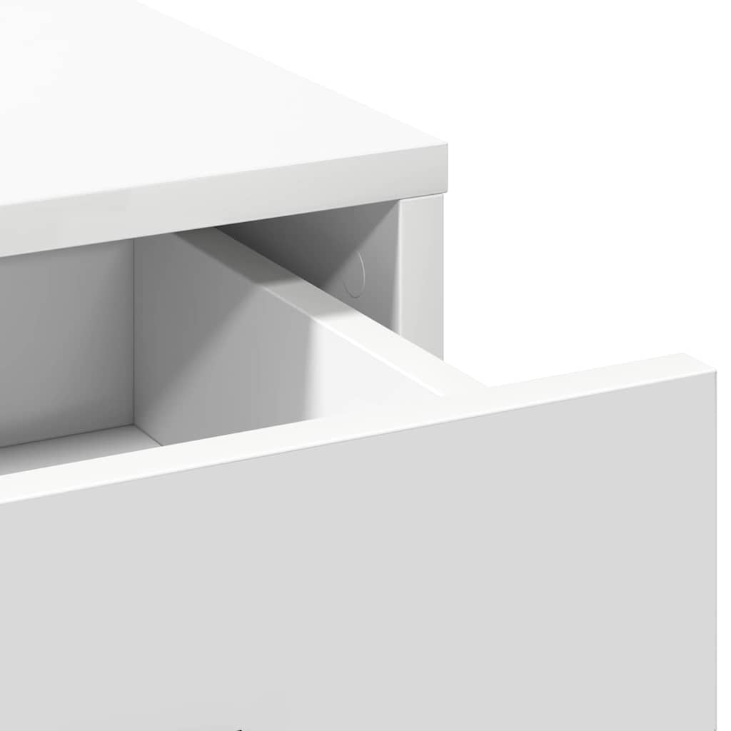 vidaXL 3-delige Kaptafel Set Wit Gelaagd Hout