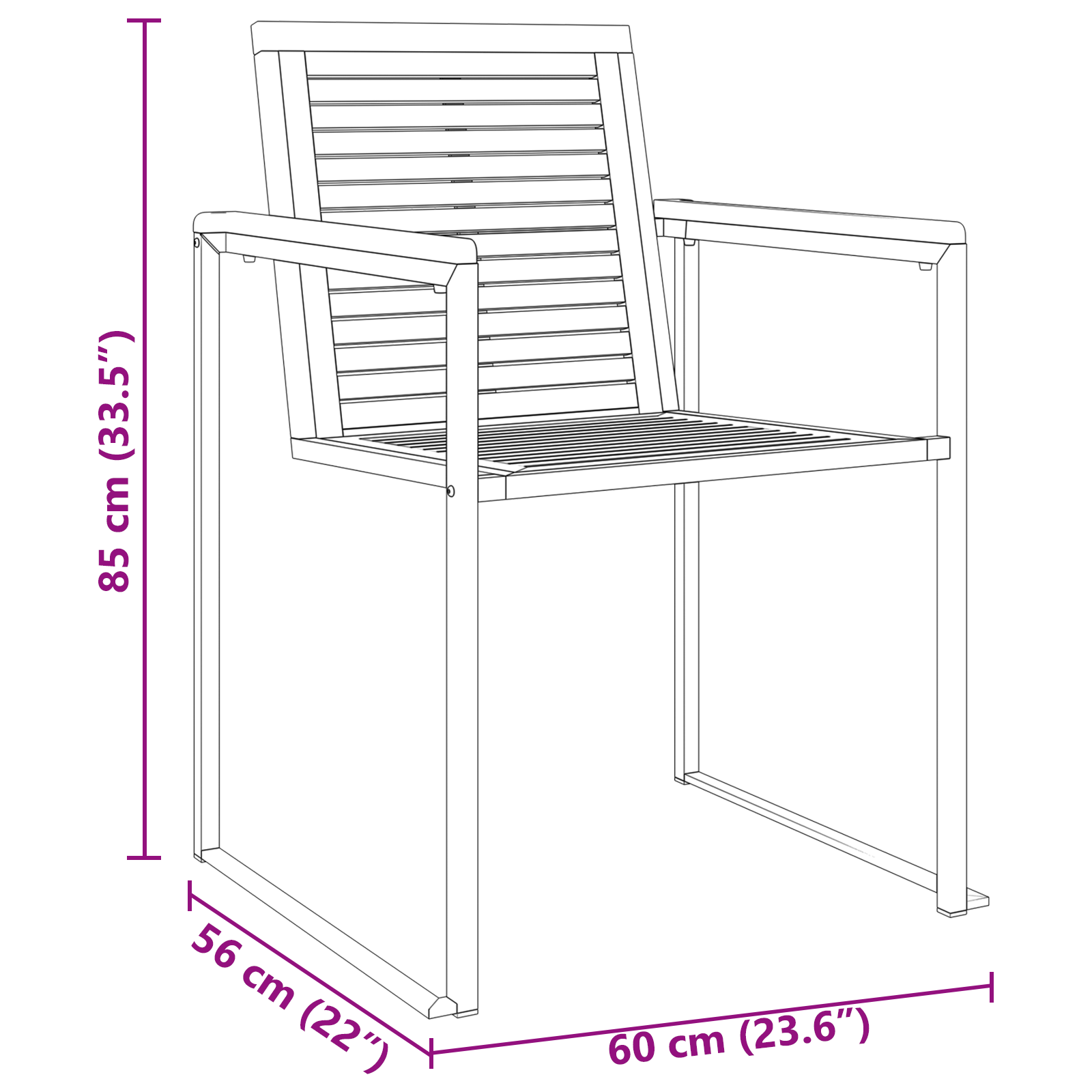 vidaXL 3 delige Tuin Eettafelset Massief Hout Acaciahout