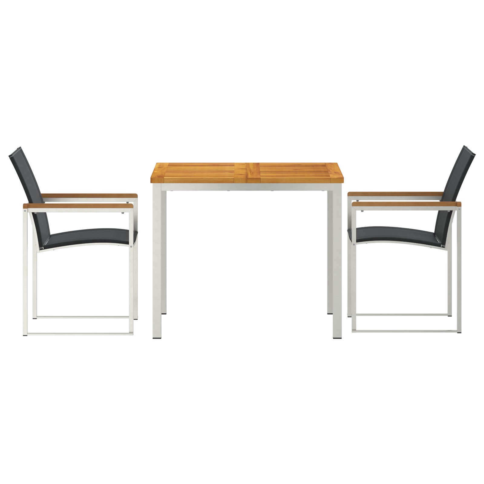 vidaXL 3 Delig Tuin Eetset Massief Hout Acaciahout