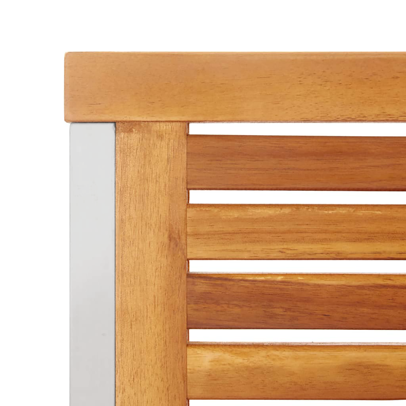 vidaXL Ligbed met Tuinstoelen 3 pcs Massief Acaciahout