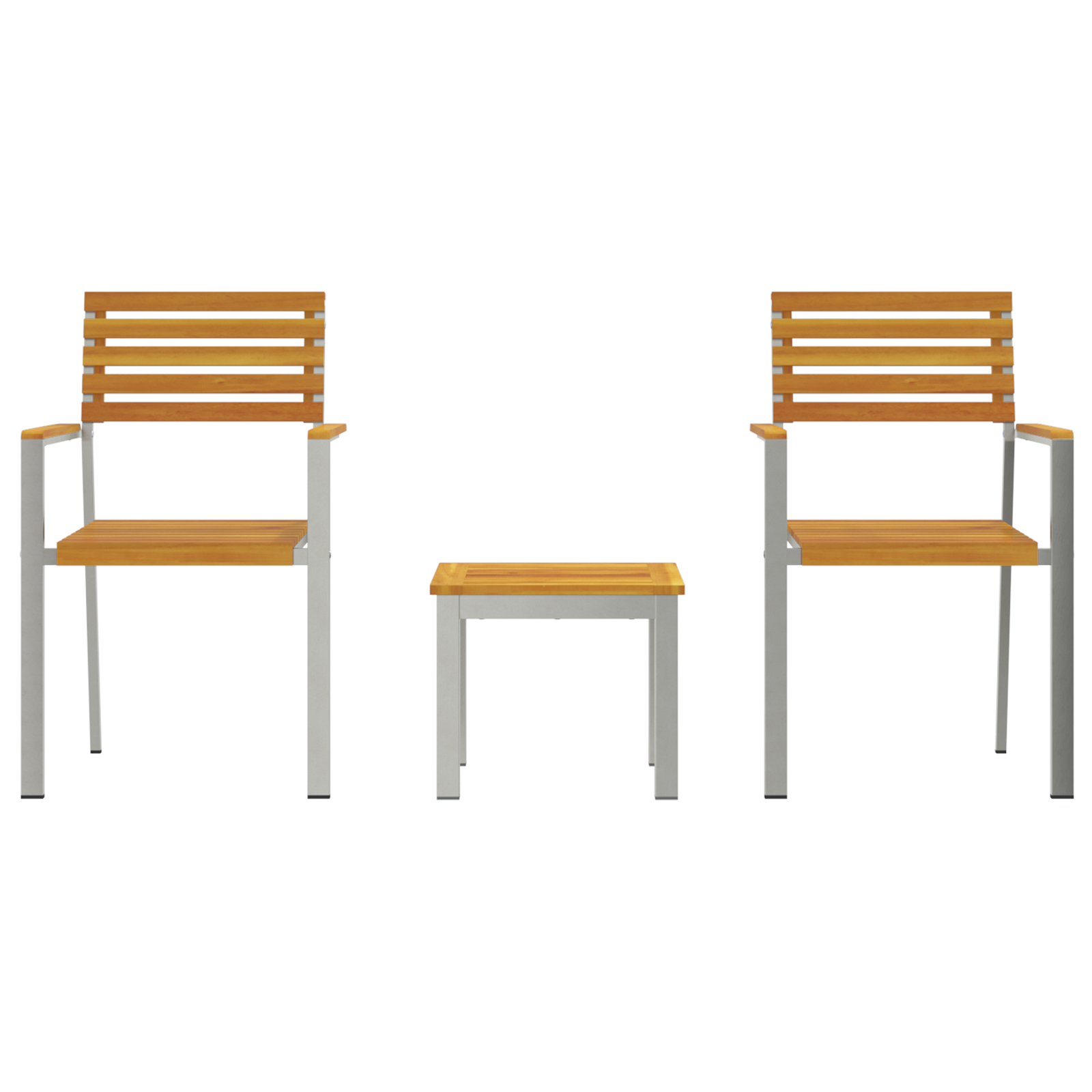 vidaXL 3-delige Tuin Eetset Massief Hout Acacia