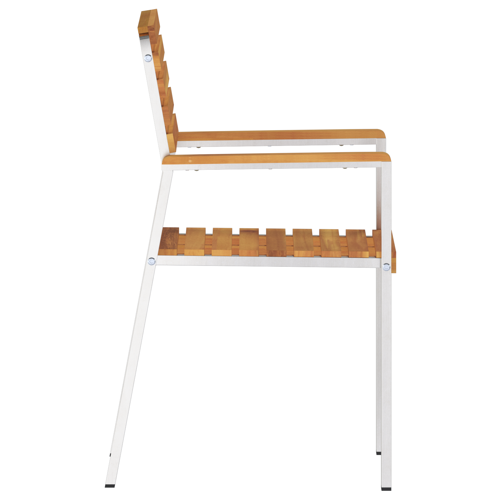 vidaXL Stapelbare Tuinmeubels 6 stuks 54.5x56x89 cm Massief Acaciahout