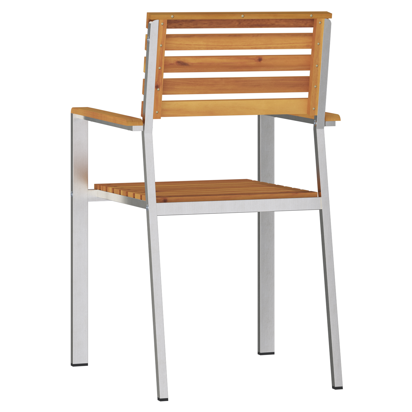 vidaXL Stapelbare Tuinmeubels 6 stuks 54.5x56x89 cm Massief Acaciahout