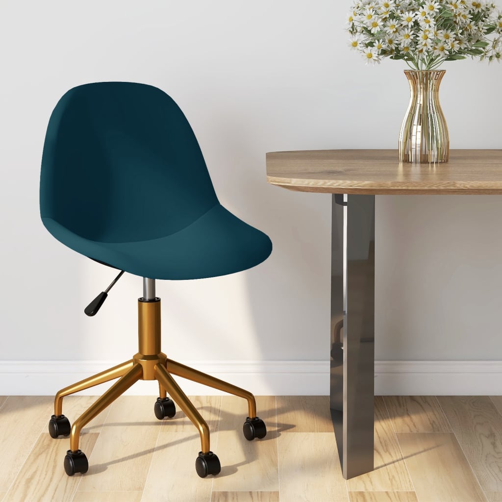 vidaXL Swivel Dining Chairs 2 pcs velvet pink