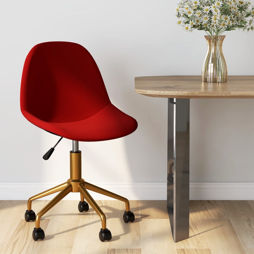 vidaXL Swivel Dining Chairs 2 pcs velvet pink