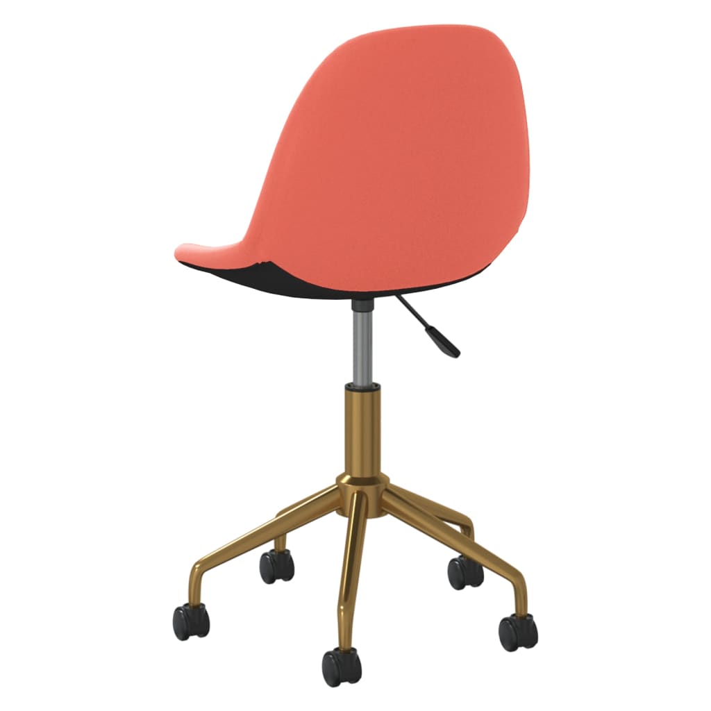 vidaXL Swivel Dining Chairs 2 pcs velvet pink