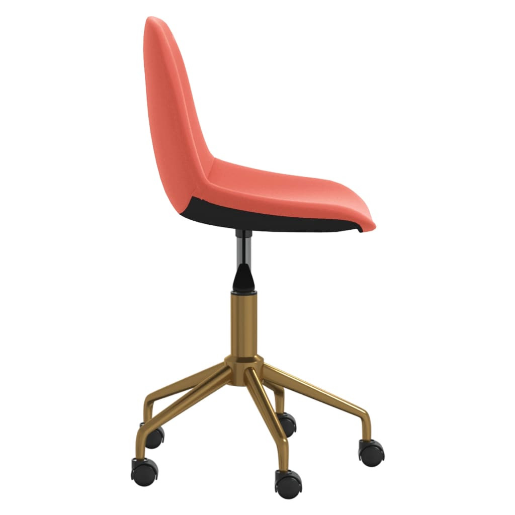 vidaXL Swivel Dining Chairs 2 pcs velvet pink