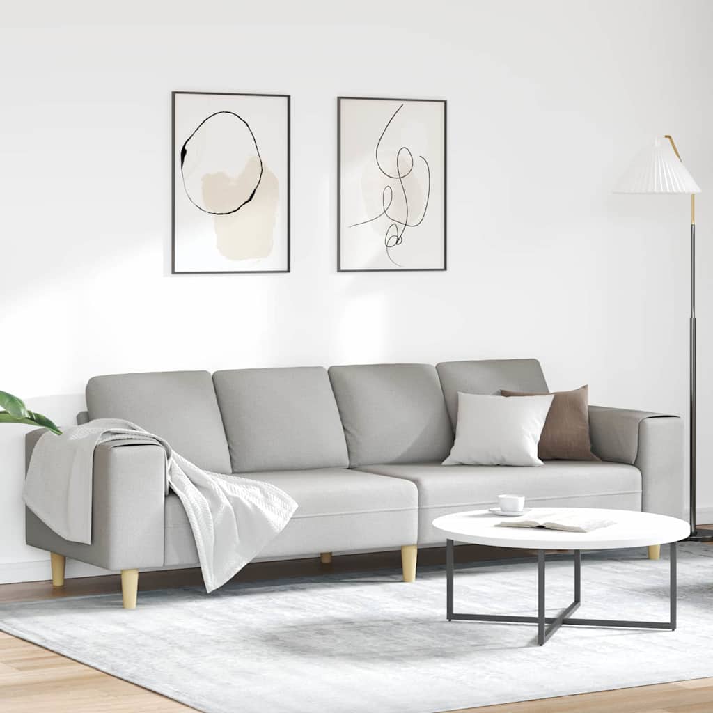 Bankstel Lichtgrijs Stof
